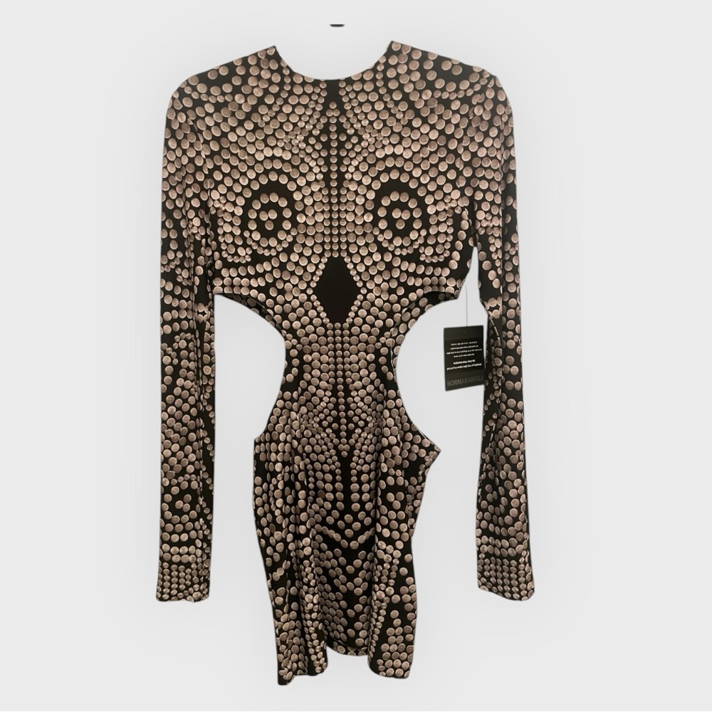 New With Tags. Black and White Patterned Dress